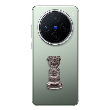Vivo X200 Pro 5G Compatible Satyamev Jayate 3D Metal Emblem Sticker