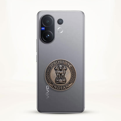 Vivo X200 FE 5G Compatible Satyamev Jayate 3D Metal Emblem Sticker