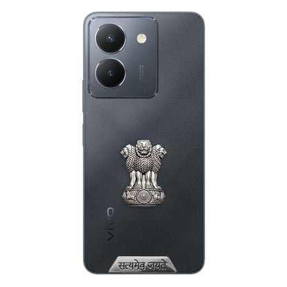 Vivo Y36 5G Compatible Satyamev Jayate 3D Metal Emblem Sticker