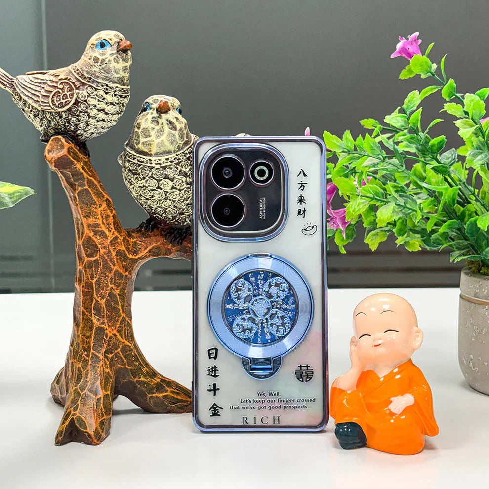 Vivo T3 Pro 5G Rich Manifestation Reflective Fidget Rotating Back Case