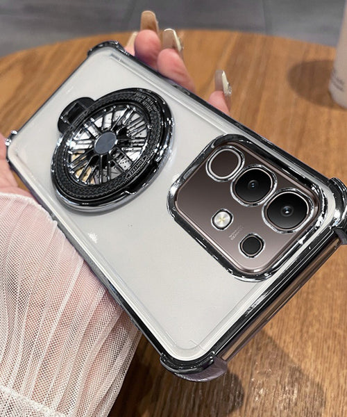 Vivo T4x 5G Premium Stress Buster Wheel Rotating Shockproof Airbags Case