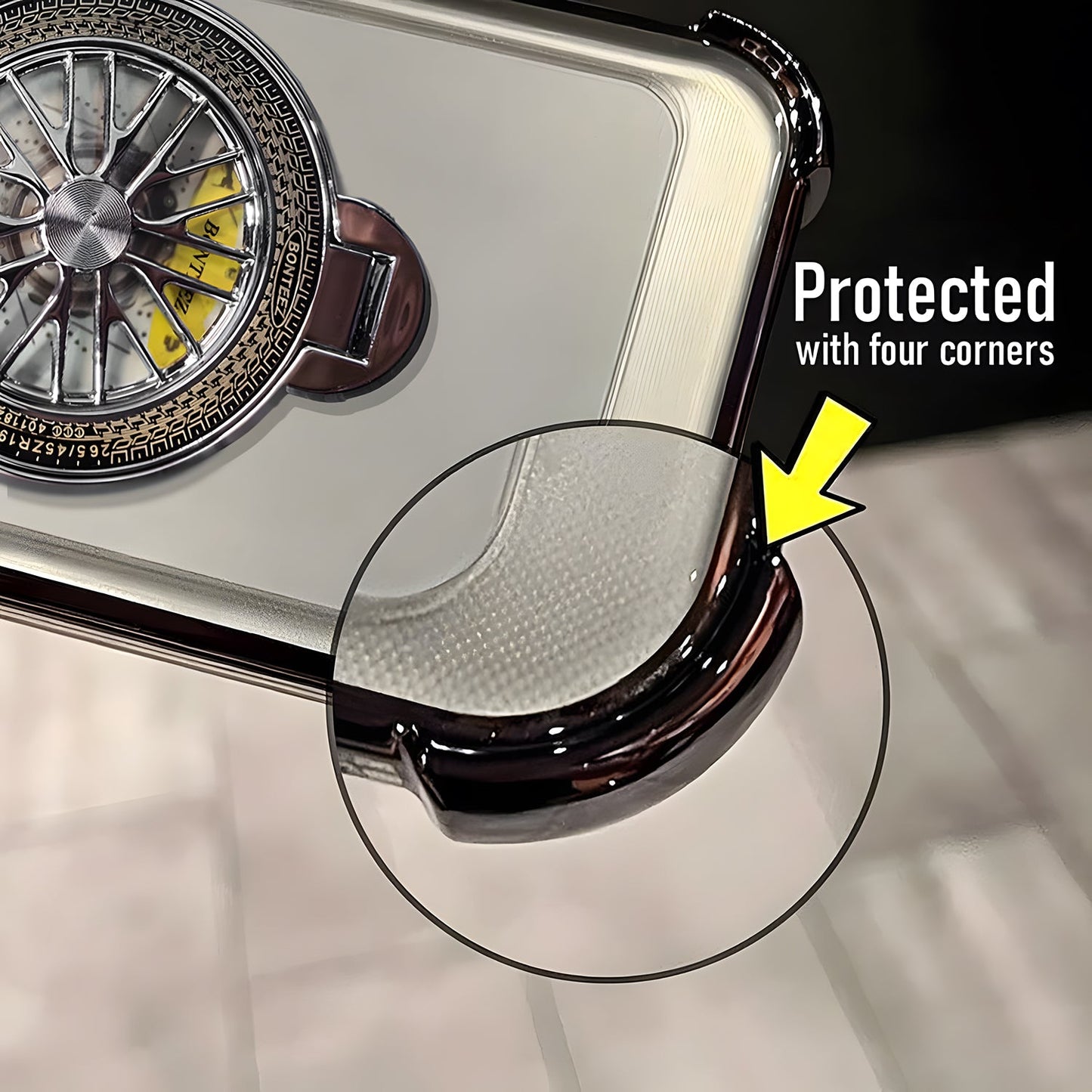 Vivo T5 Pro 5G Premium Stress Buster Wheel Rotating Shockproof Airbags Case