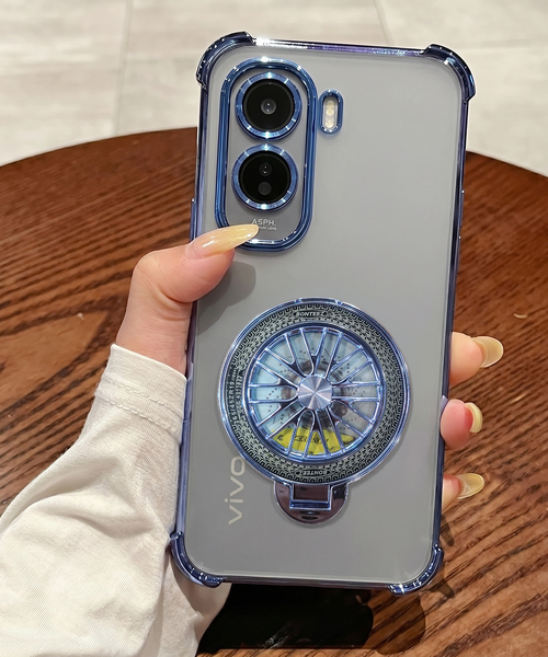 Vivo T5 Pro 5G Premium Stress Buster Wheel Rotating Shockproof Airbags Case