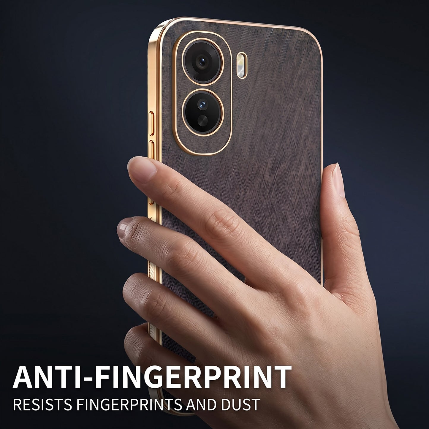 Vivo T5 Pro 5G Premium Electroplated Frame Gold Thread Pattern Soft Case