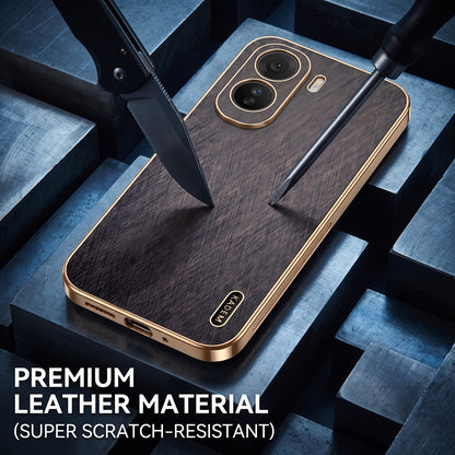 Vivo T5 Pro 5G Premium Electroplated Frame Gold Thread Pattern Soft Case