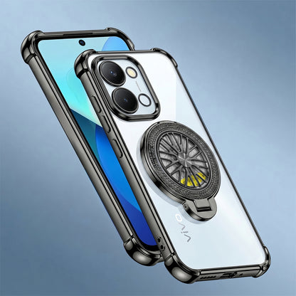 Vivo T5x 5G Premium Stress Buster Wheel Rotating Shockproof Airbags Case