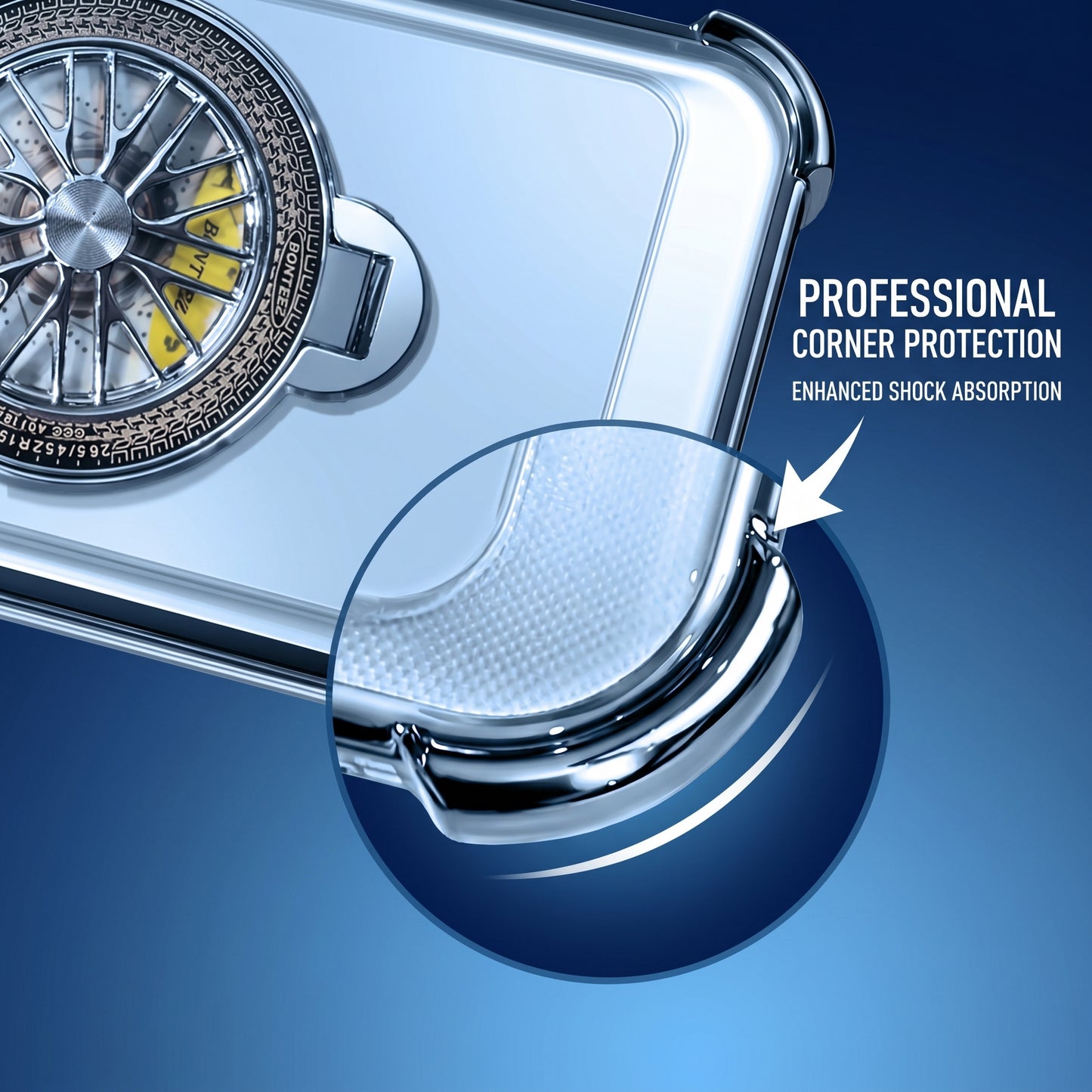 Vivo T5x 5G Premium Stress Buster Wheel Rotating Shockproof Airbags Case