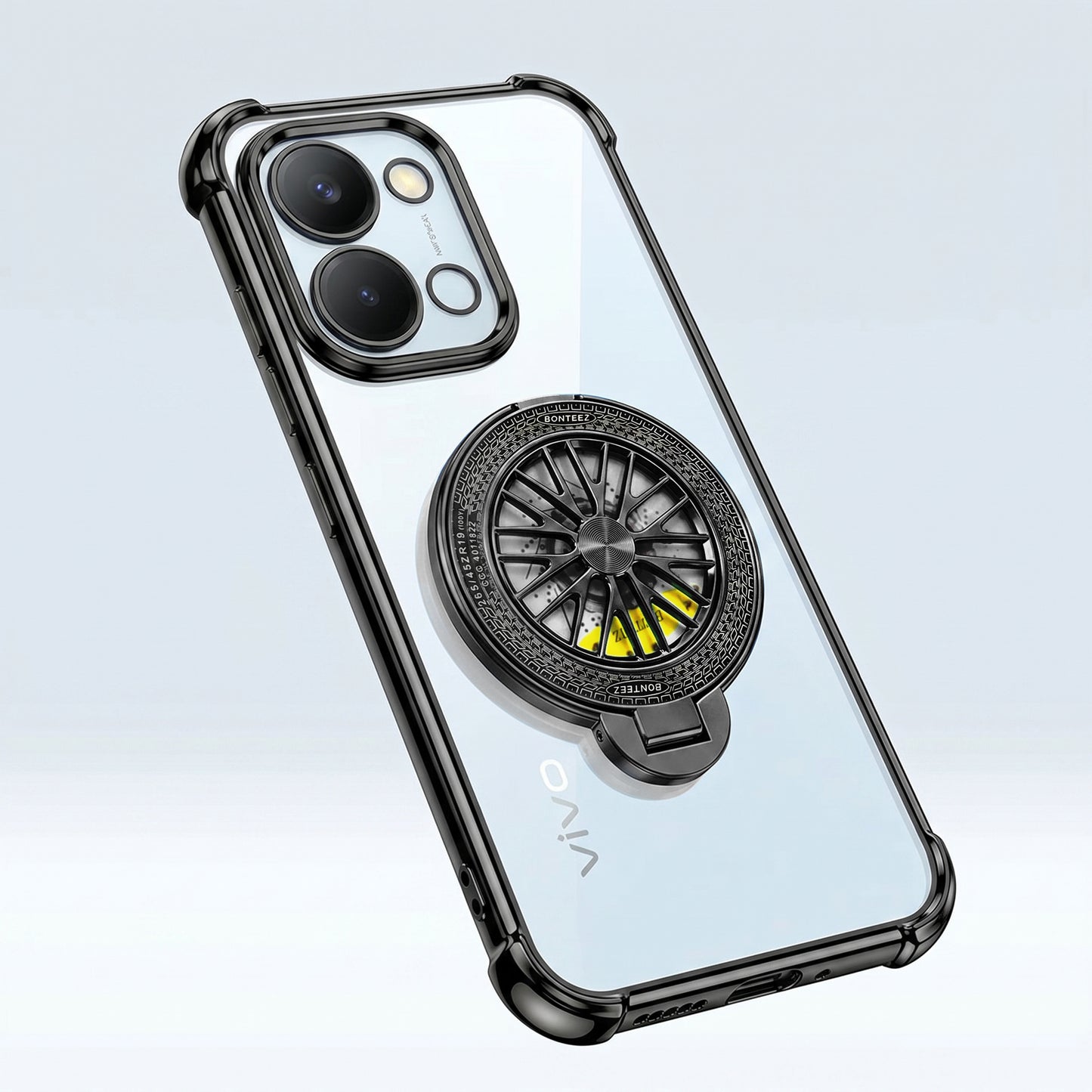 Vivo T5x 5G Premium Stress Buster Wheel Rotating Shockproof Airbags Case