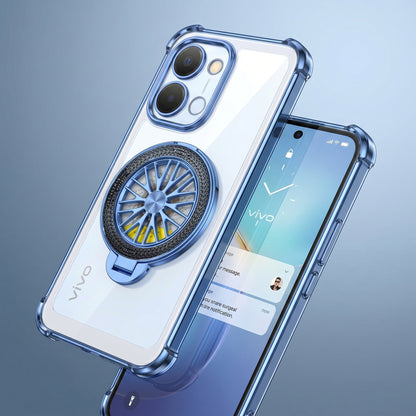 Vivo T5x 5G Premium Stress Buster Wheel Rotating Shockproof Airbags Case