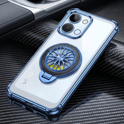 Vivo T5x 5G Premium Stress Buster Wheel Rotating Shockproof Airbags Case