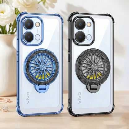 Vivo T5x 5G Premium Stress Buster Wheel Rotating Shockproof Airbags Case