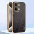 Vivo T5X 5G Premium Electroplated Frame Gold Thread Pattern Soft Case