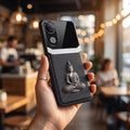 Vivo V50 5G Buddha Spiritual 3D Metal Protective Leather Back Case