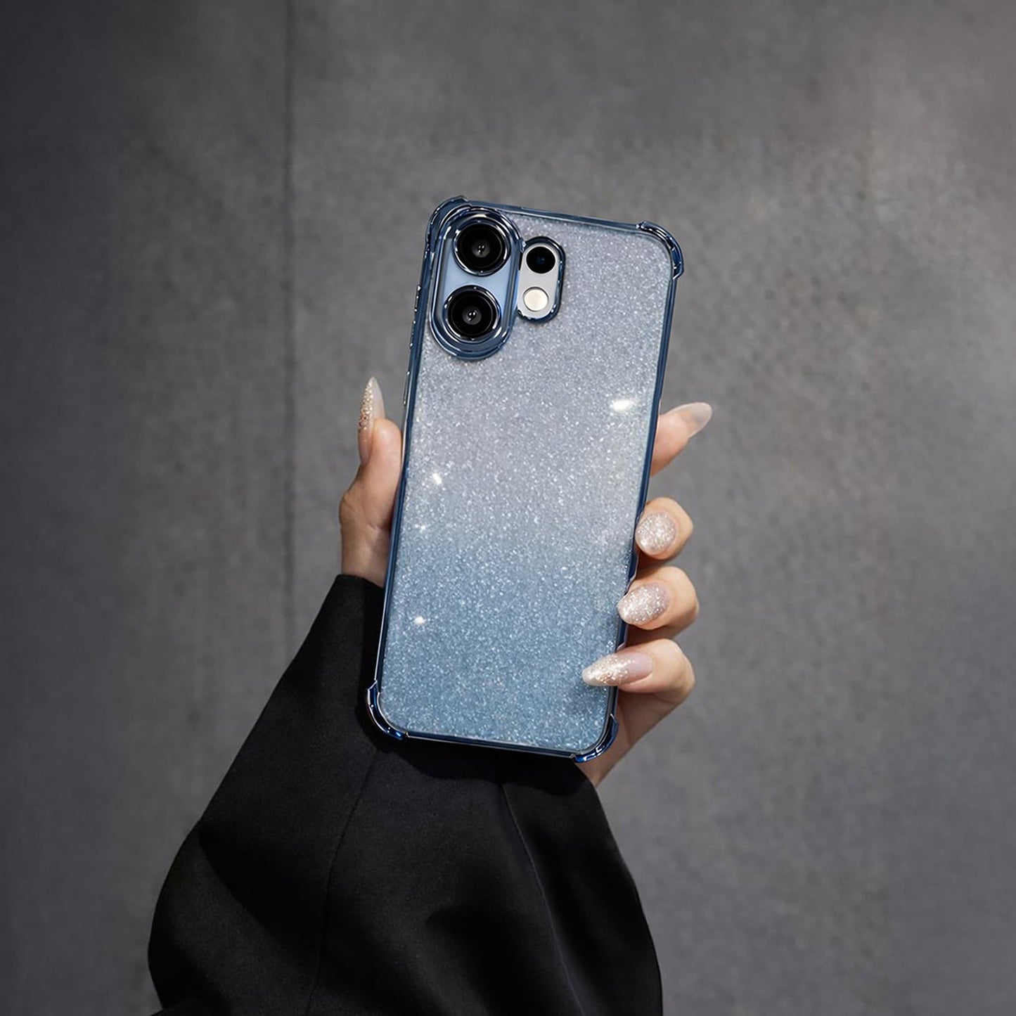 Vivo V60 5G Luxury Shimmer Shockproof Airbag Case