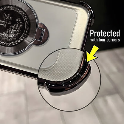 Vivo X200 FE 5G Premium Billion Wheel Rotating Shockproof Airbags Case