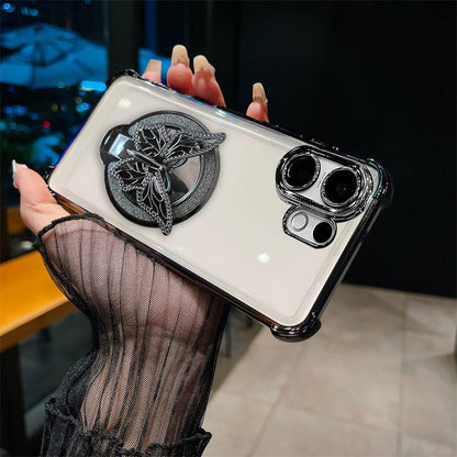 Vivo V60 5G Premium Butterfly Stand Airbags Case