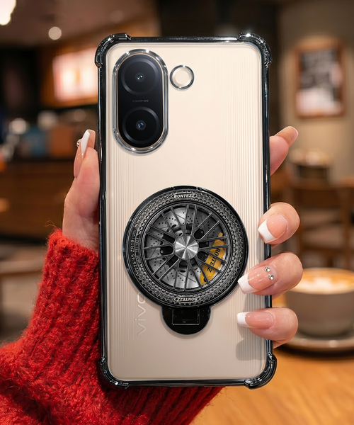 Vivo V60e 5G Premium Stress Buster Wheel Rotating Shockproof Airbags Case