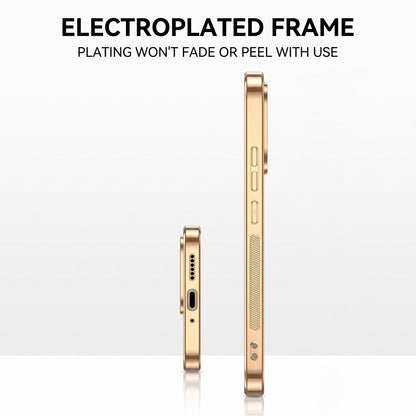 Vivo V70 5G Premium Electroplated Frame Gold Thread Pattern Soft Case