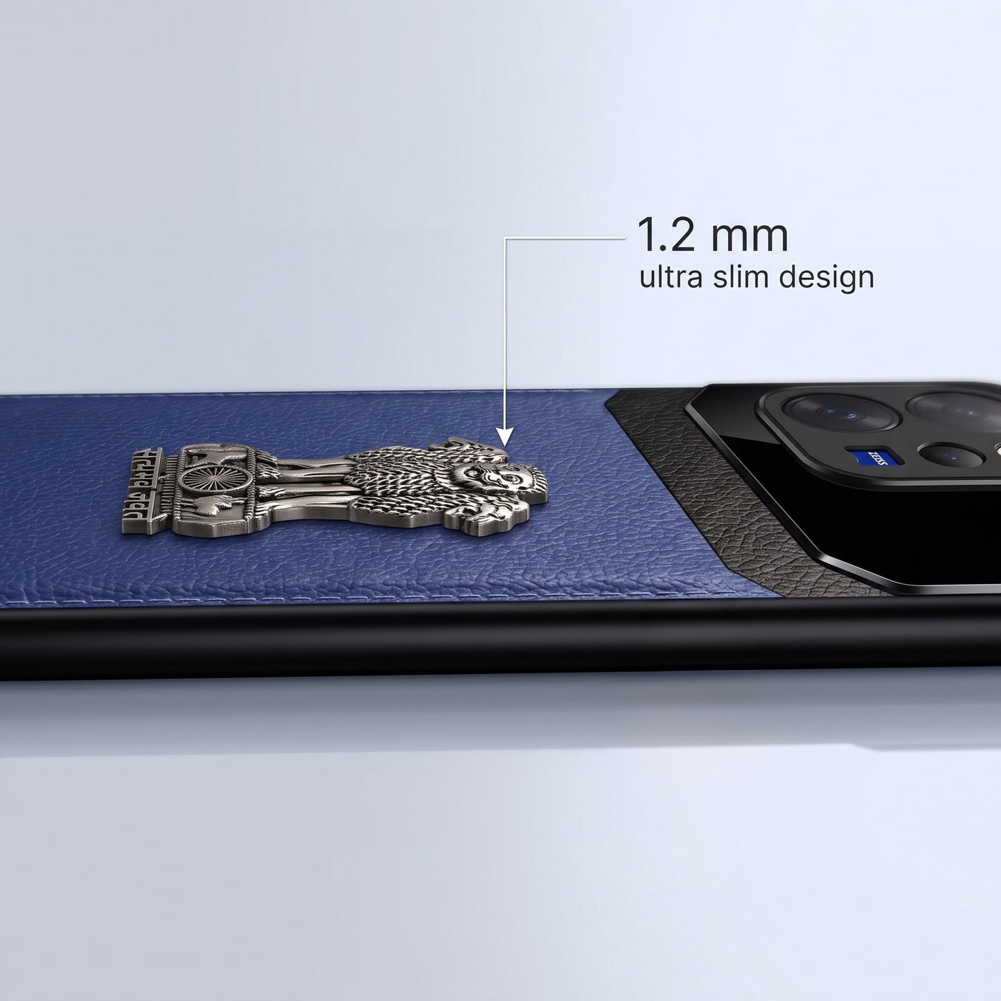 Vivo V70 5G Satyamev Jayate 3D Metal Leather Back Case
