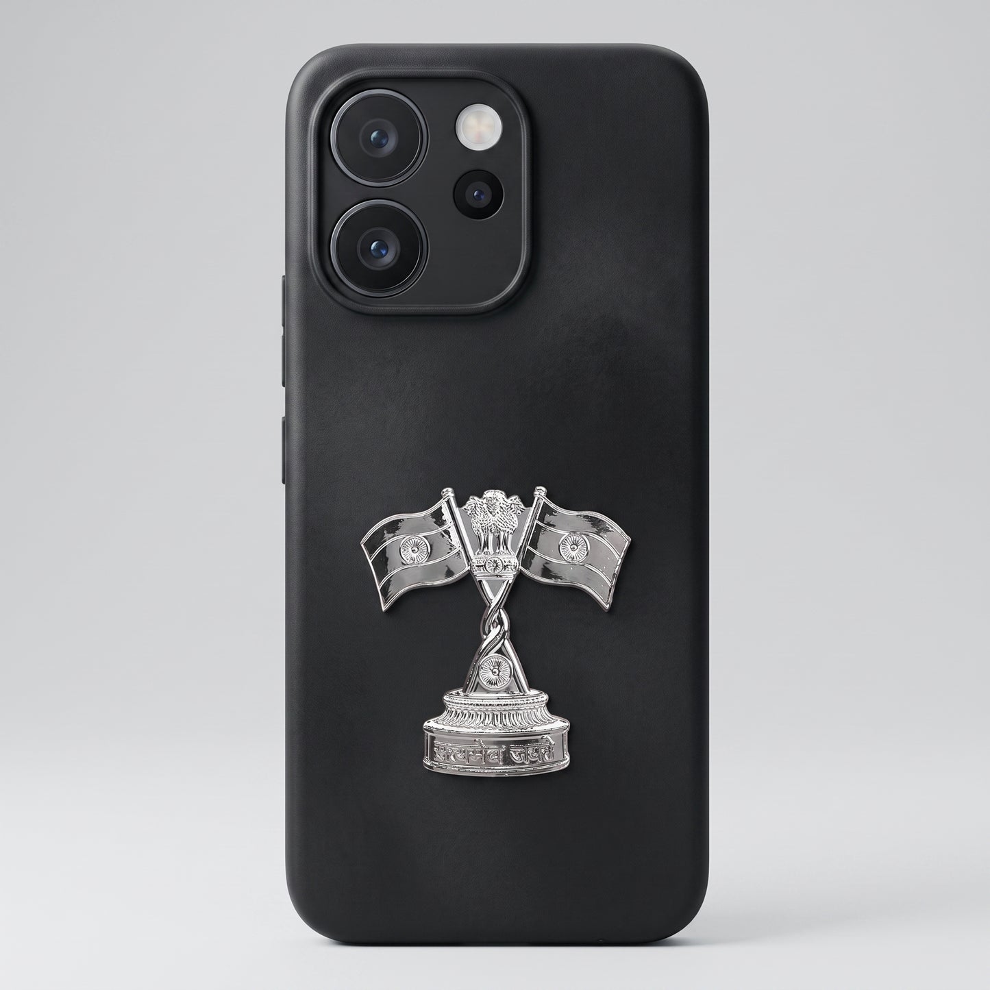 Vivo V70 5G Compatible 3D Indian Metal Flag Emblem Sticker