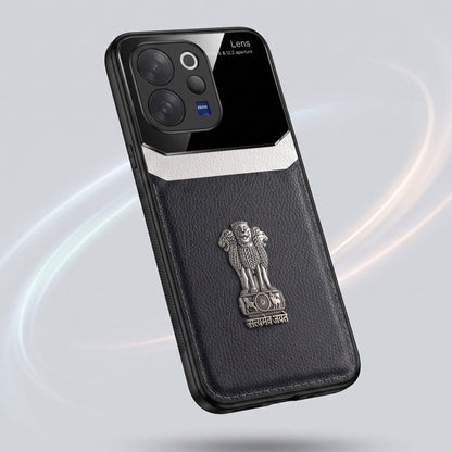 Vivo V70 5G Satyamev Jayate 3D Metal Leather Back Case