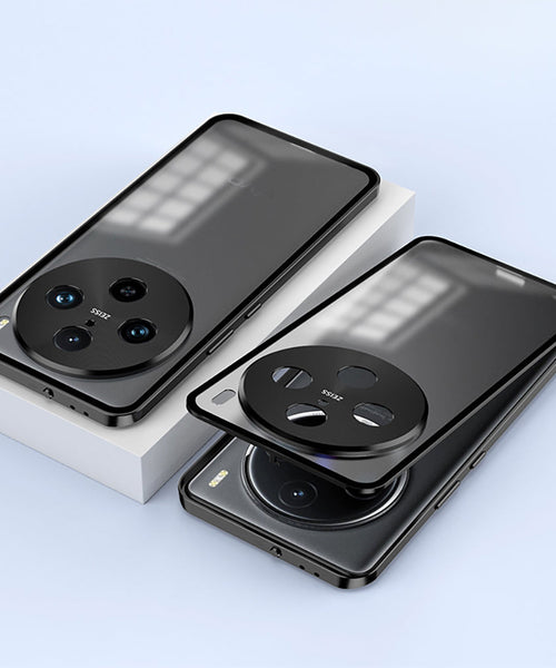 Vivo X200 5G Aluminium Metal Bumper Shield Transparent Back Case