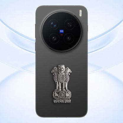 Vivo X200 Pro 5G Compatible Satyamev Jayate 3D Metal Emblem Sticker