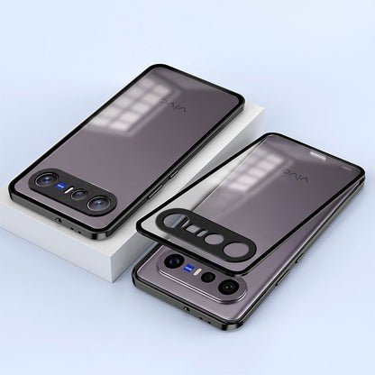 Vivo X300 FE 5G Aluminium Metal Bumper Shield Transparent Back Case