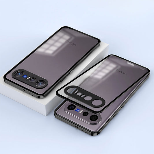 Vivo X300 FE 5G Aluminium Metal Bumper Shield Transparent Back Case