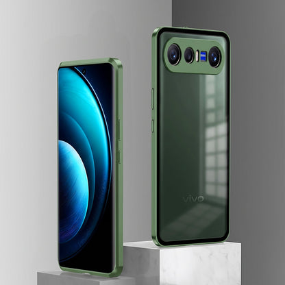 Vivo X300 FE 5G Aluminium Metal Bumper Shield Transparent Back Case