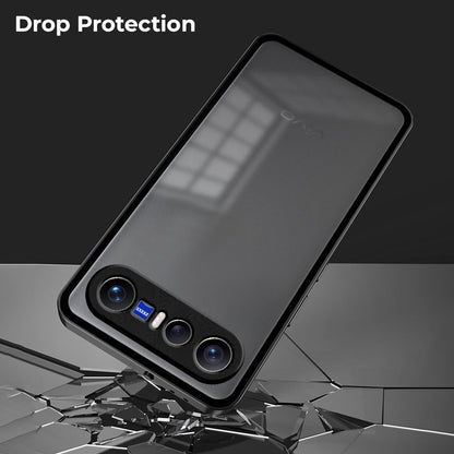 Vivo X300 FE 5G Aluminium Metal Bumper Shield Transparent Back Case