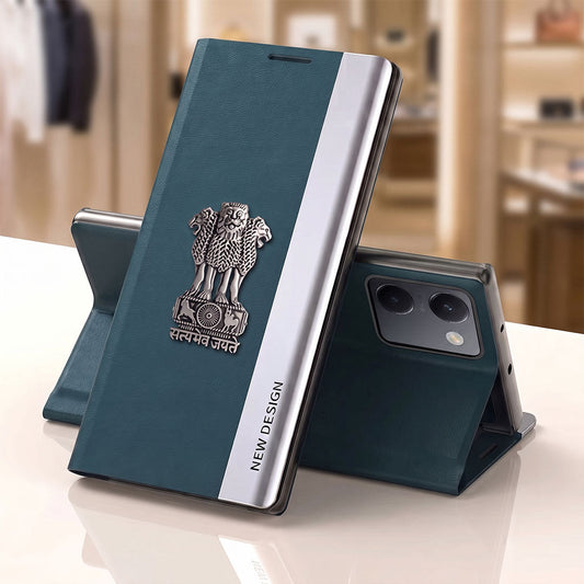Vivo Y200 Pro 5G Satyamev Jayate Flip Leather Case