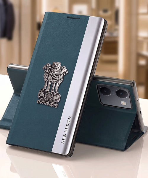 Vivo Y200 Pro 5G Satyamev Jayate Flip Leather Case