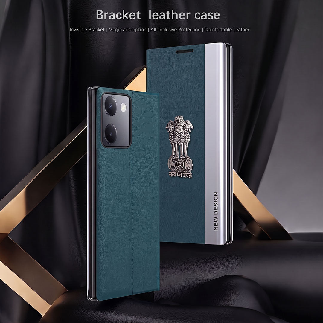 Vivo Y200 Pro 5G Satyamev Jayate Flip Leather Case
