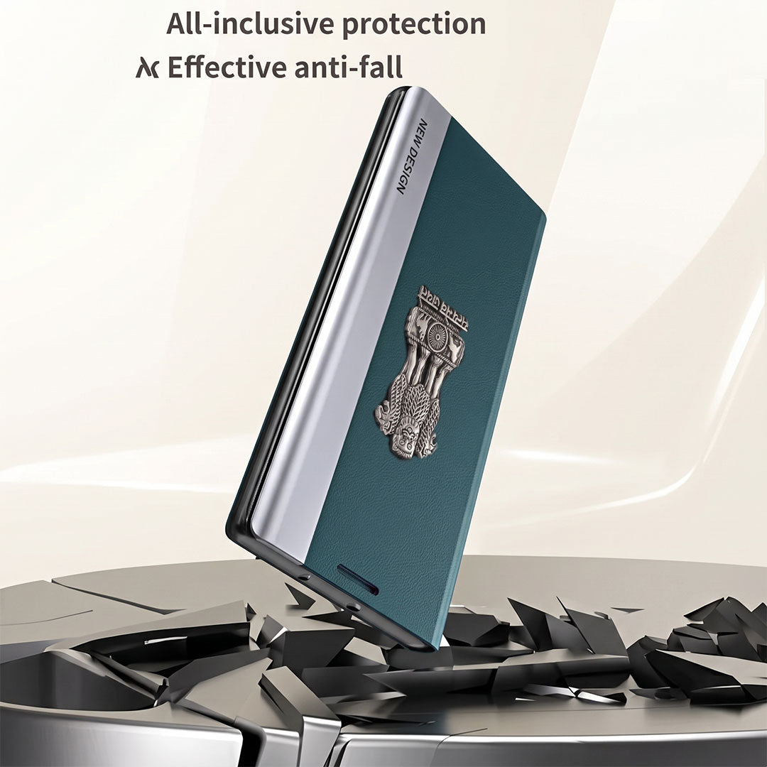 Vivo Y200 Pro 5G Satyamev Jayate Flip Leather Case