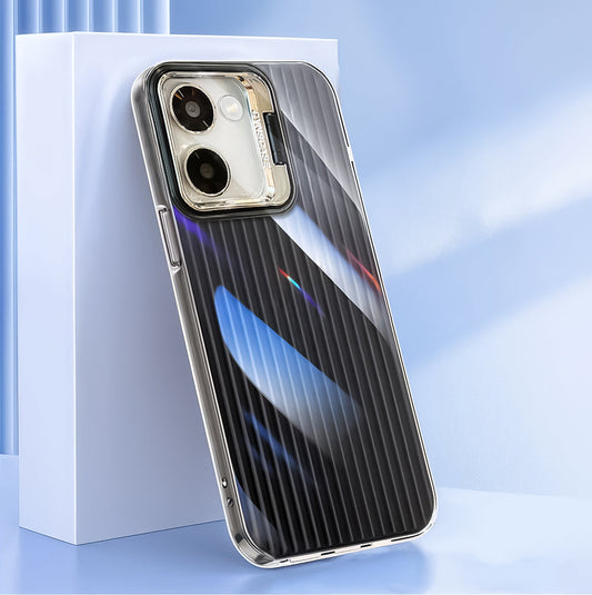 Vivo Y200 Pro 5G Luxury Dual Layer Hybrid Camera Ring Stand Case