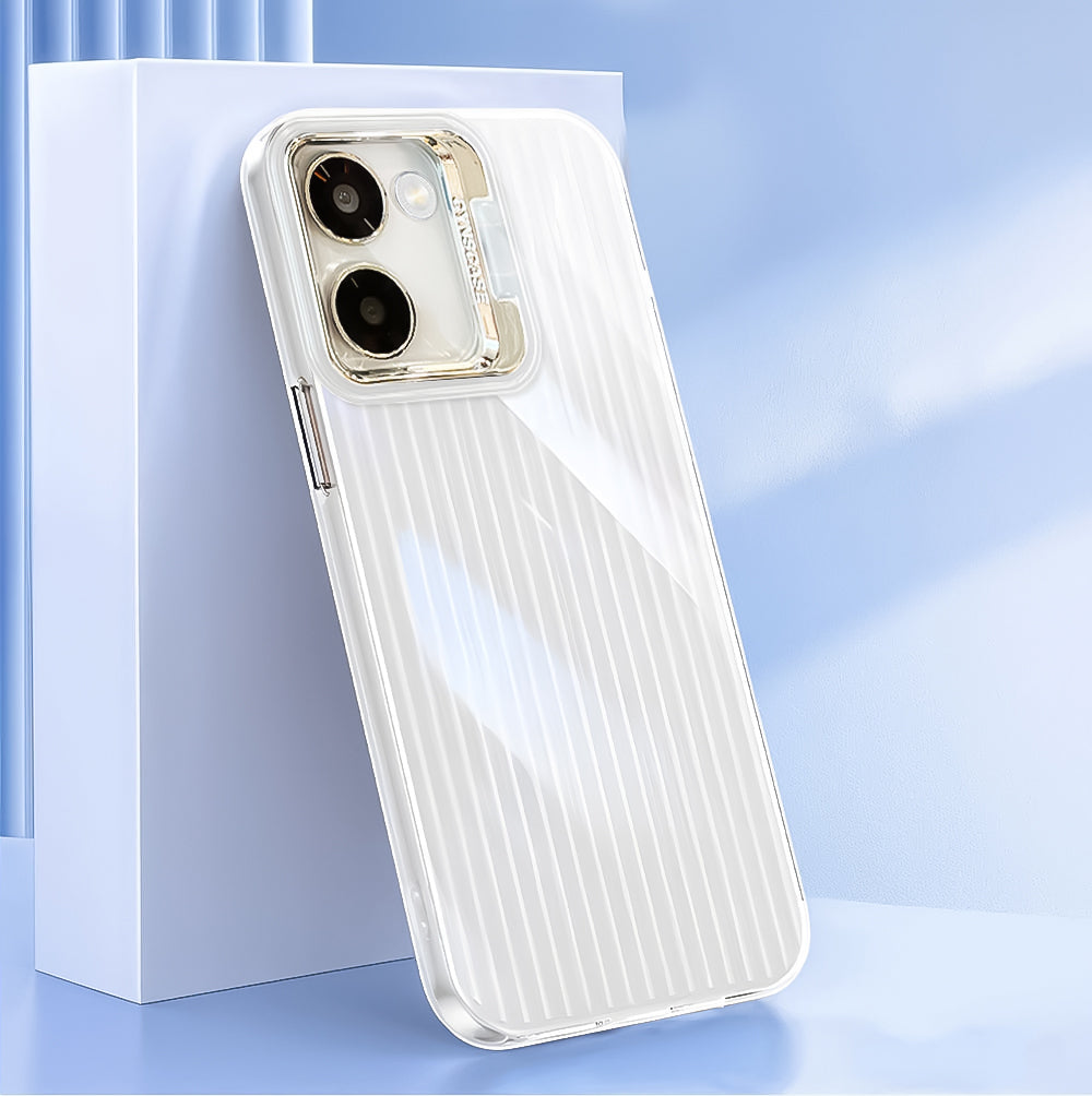 Vivo Y200 Pro 5G Luxury Dual Layer Hybrid Camera Ring Stand Case