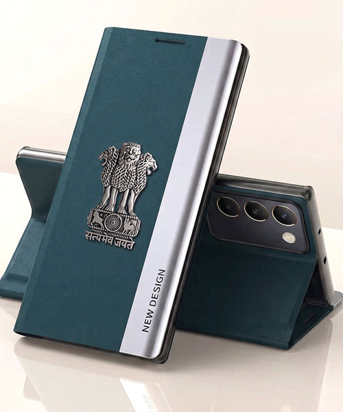 Vivo Y200e 5G Satyamev Jayate Flip Leather Case