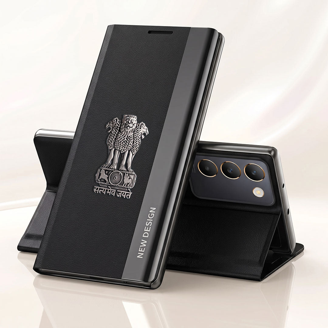 Vivo Y200e 5G Satyamev Jayate Flip Leather Case