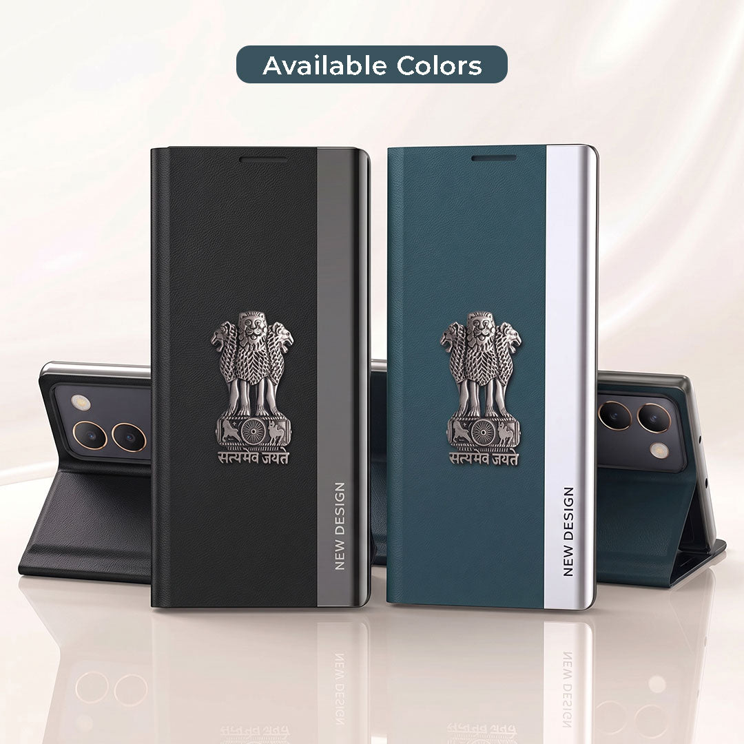 Vivo Y200e 5G Satyamev Jayate Flip Leather Case