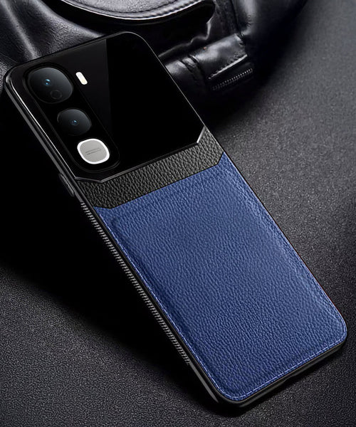 Vivo Y400 Pro 5G Premium Leather Lens Protective Case