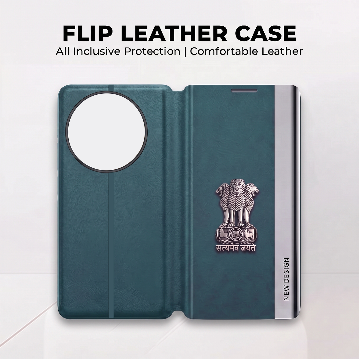 Vivo Y58 5G Satyamev Jayate Flip Leather Case
