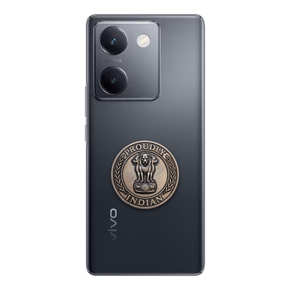 Vivo Y200 Pro 5G Compatible Satyamev Jayate 3D Metal Emblem Sticker