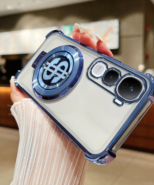Vivo Y400 Pro 5G Four Corner Airbags 100% Original Astro Money Magnet Rotating Dollar Case