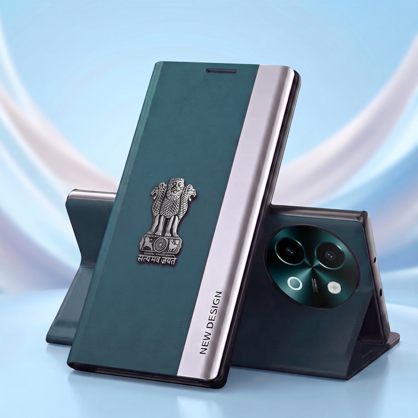 Vivo Y58 5G Satyamev Jayate Flip Leather Case