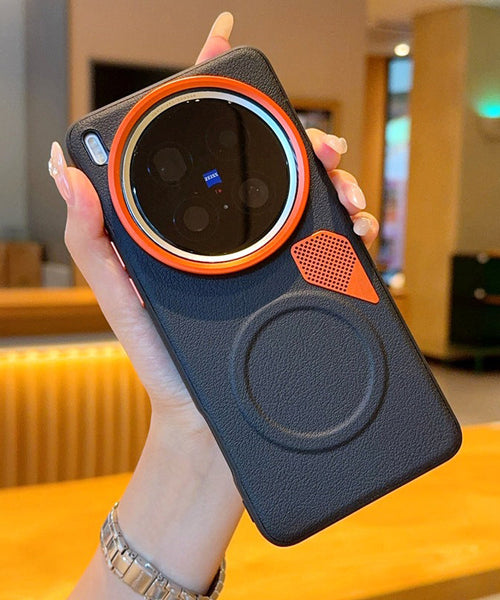 Vivo X300 Pro 5G Premium Magnetic Heat Dissipation Vegan Leather Case