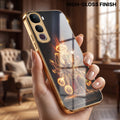 Vivo Y400 Pro 5G Lord Narasimha Gold Electroplated Glass Phone Back Case