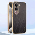 Vivo Y400 Pro 5G Premium Electroplated Frame Gold Thread Pattern Soft Case