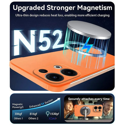 Oppo Reno13 5G Frameless Magnetic Wireless Charging Case — Ultra-Slim Clear MagSafe Compatible Cover