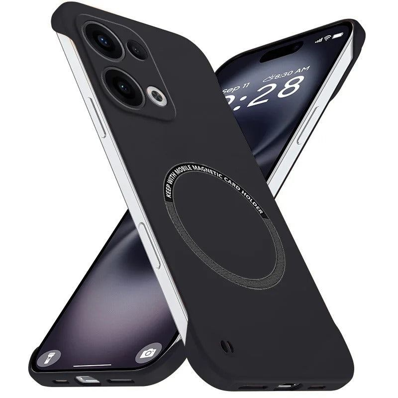 Oppo Reno13 5G Frameless Magnetic Wireless Charging Case — Ultra-Slim Clear MagSafe Compatible Cover